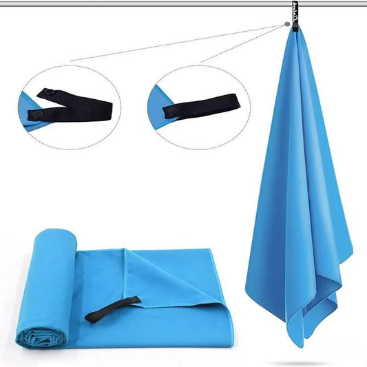 Quick-drying microfiber sports towel with high absorption and lightweight design - product image