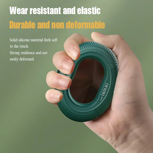 Silicone finger gripper ring with dual resistance for hand and wrist training - product image
