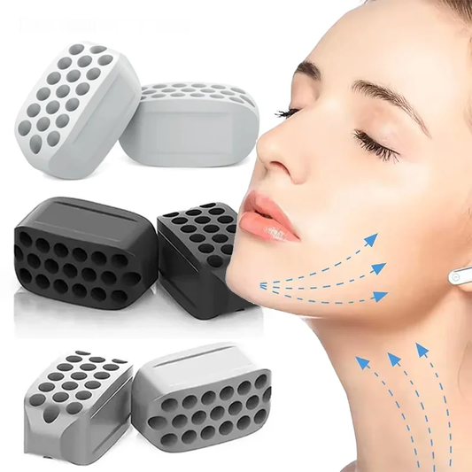 Silicone jaw exerciser for facial toning and jawline fitness with safe material - product image