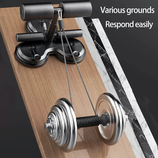 Sit up bar with adjustable height and suction cup base for multi muscle training - product image