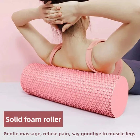 Solid eva foam yoga roller cylinder for pilates and muscle massage - product image