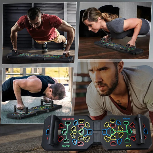 T-shaped multifunctional push up fitness board with adjustable positions - product image