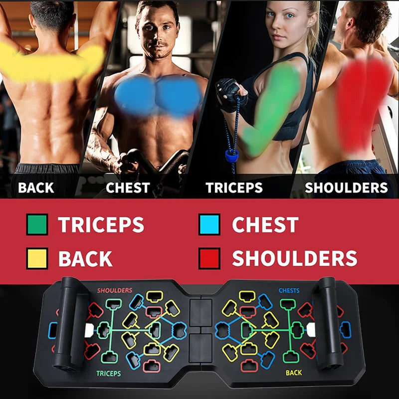 T-shaped multifunctional push up fitness board with adjustable positions - product image