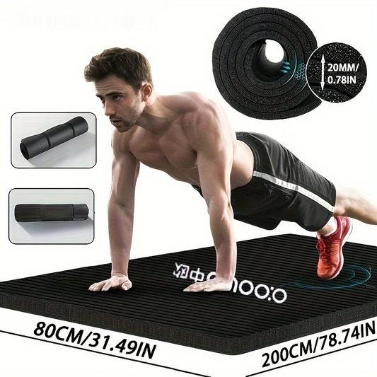 Thick nbr yoga mat with moisture-proof non-slip surface for outdoor and gym use - product image