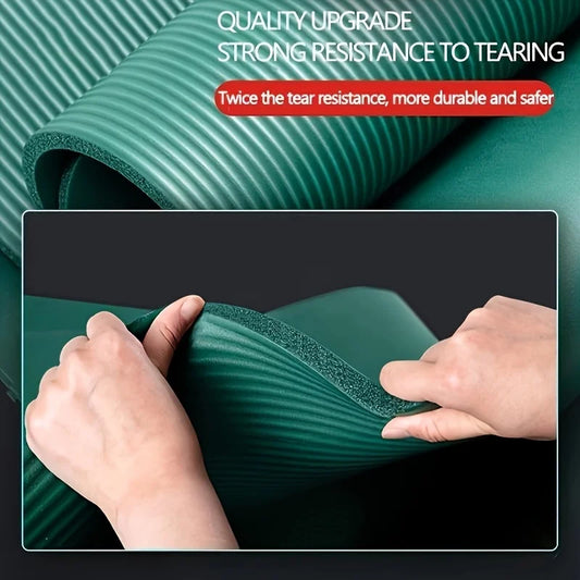Thick nbr yoga mat with moisture-proof non-slip surface for outdoor and gym use - product image