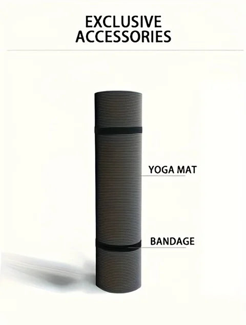 Thick nbr yoga mat with moisture-proof non-slip surface for outdoor and gym use - product image