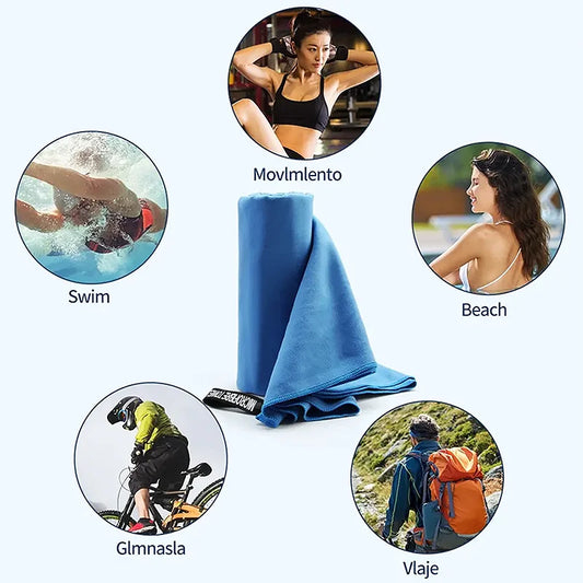 Thickened microfiber quick-drying travel sports towel for gym and swimming - product image