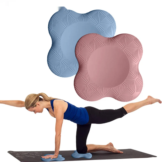 Thickened tpe yoga kneeling mat with anti-slip surface for elbow and knee protection - product image