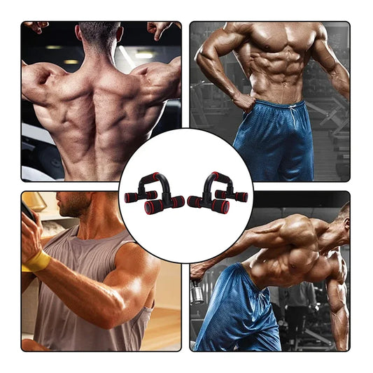 U-shaped push-up bar with foam grip and abs construction for muscle training - product image