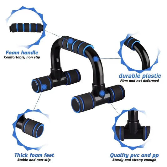 U-shaped push-up bar with foam grip and abs construction for muscle training - product image