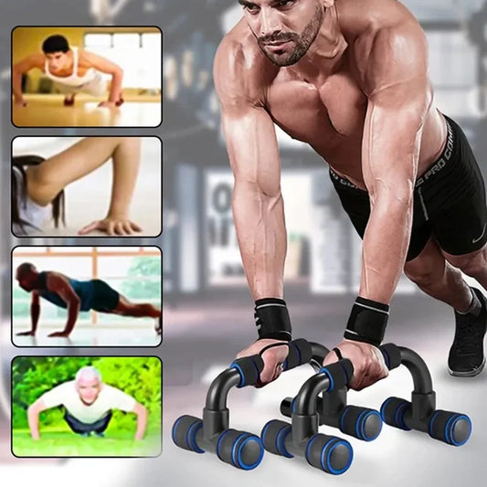 U-shaped push-up bar with foam grip and abs construction for muscle training - product image