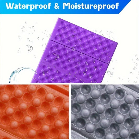 Waterproof foldable xpe camping mat cushion with egg trough design - product image