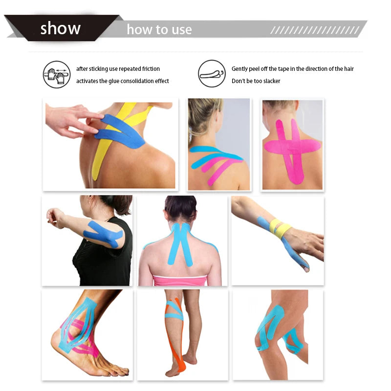 Waterproof kinesiology tape muscle support bandage for pain relief and recovery - product image