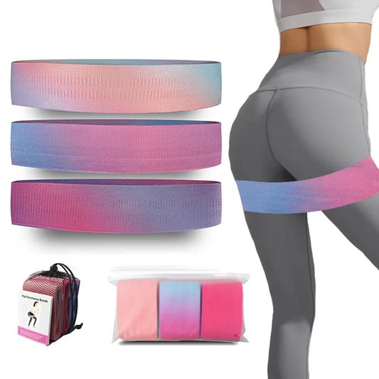 Widened thickened elastic resistance bands set for fitness and hip training - product image