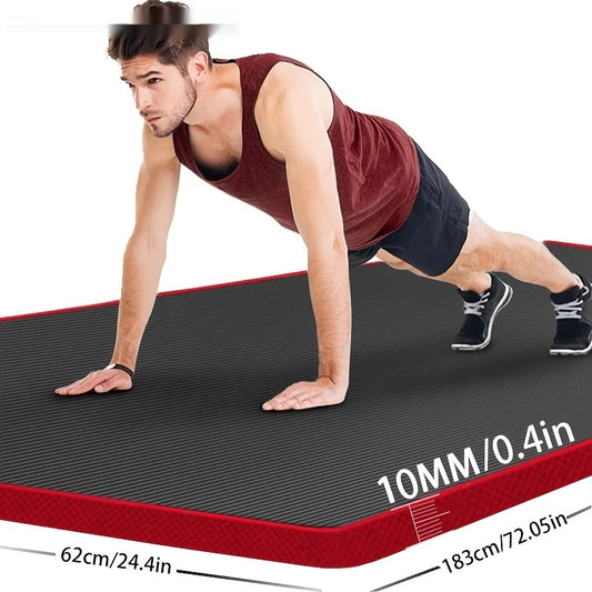 Yoga mat with anti-skid nbr foam and 10mm thickness for exercise comfort - product image