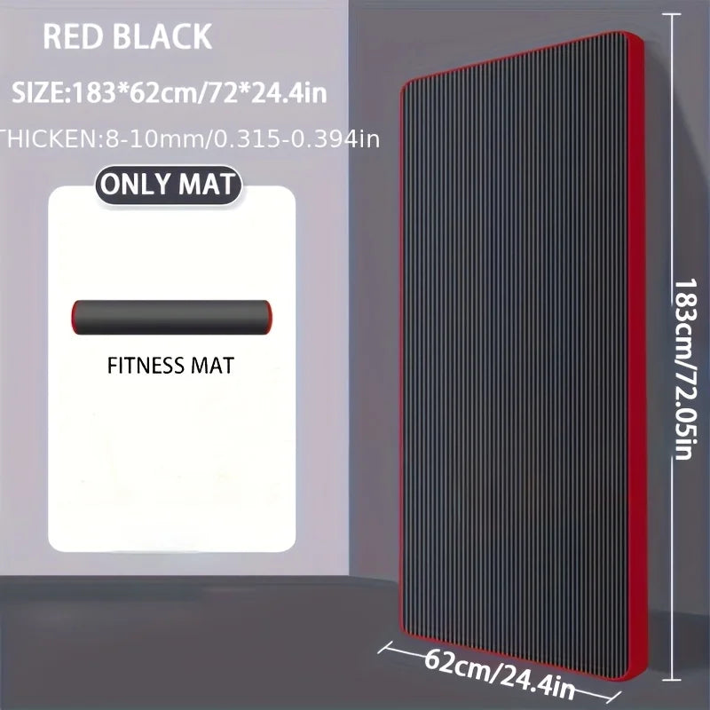 Yoga mat with anti-skid nbr foam and 10mm thickness for exercise comfort - product image
